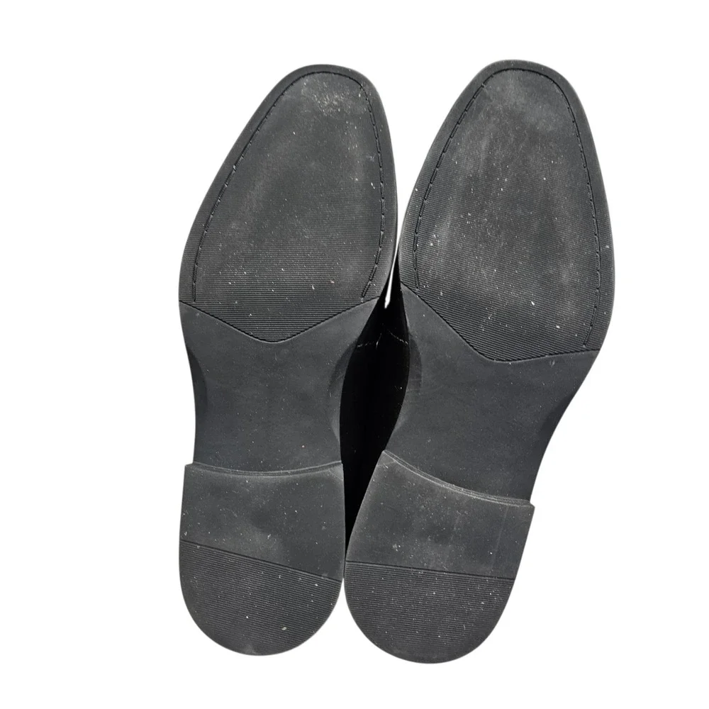 Alfani Jackson Dress Shoes‎ Mens 10.5M Black Textured Mixed Media Oxfords